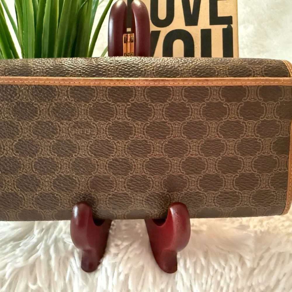 Authentic Celine Macadam Long Kiss Lock Wallet - Picture 3 of 16